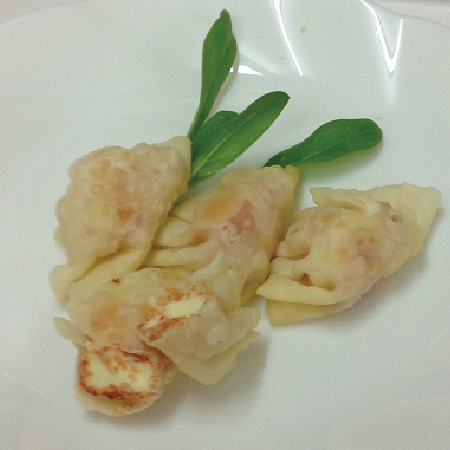 クリームチーズ　めんたい餃子